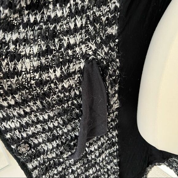 Free People Last Dance Duster cardigan black white S - Picture 5 of 12